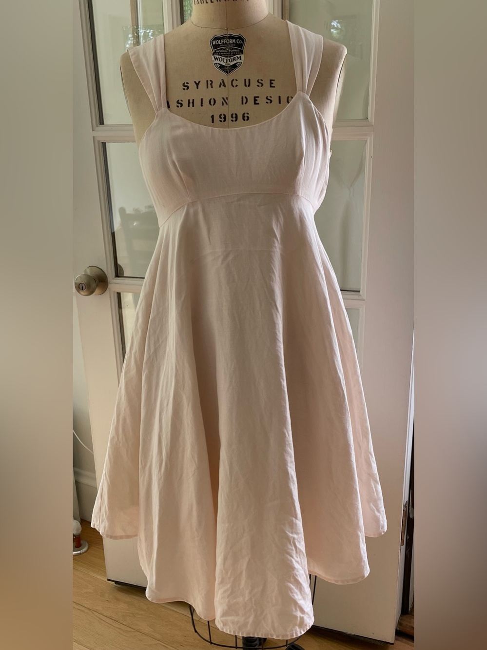 French Connection Pale Cream Empire Waist Sundress